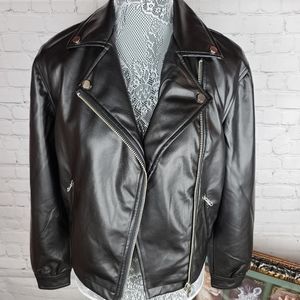 CATHERINE MALANDRINO Faux Leather Jacket